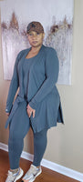 Long Sleeve Cardigan with Side Slits - 3 Colors Available