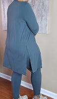 Long Sleeve Cardigan with Side Slits - 3 Colors Available